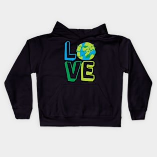 Love earth day Kids Hoodie